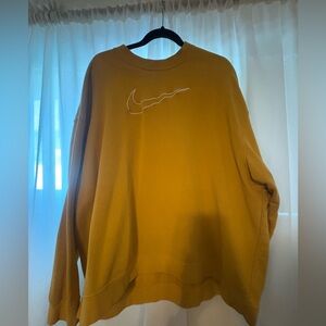 Nike Mustard Sweatshirt with Logo